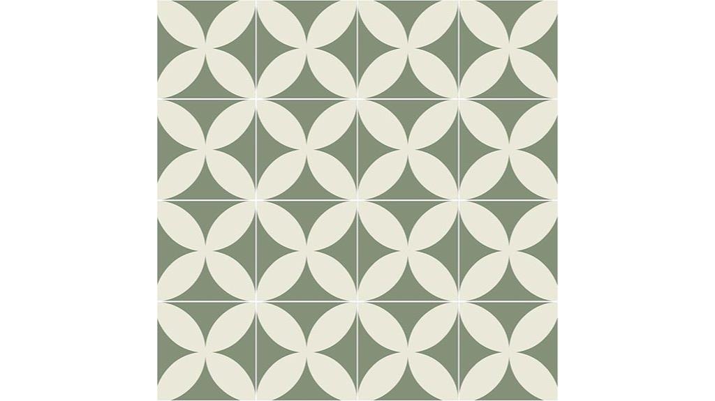green beige geometric wallpaper