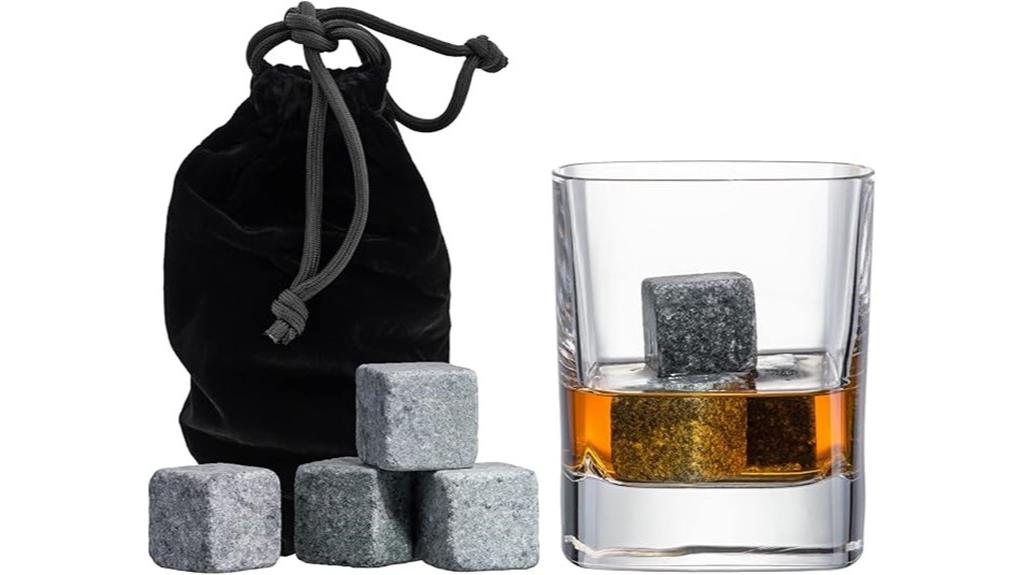 grey whiskey stones set