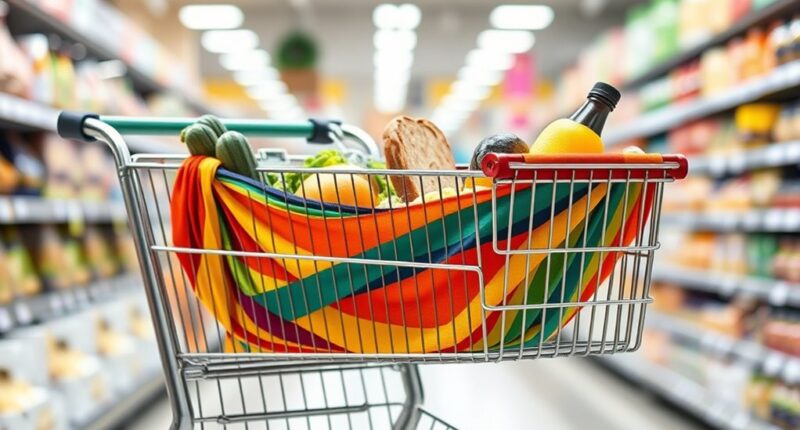 grocery cart hammock selection