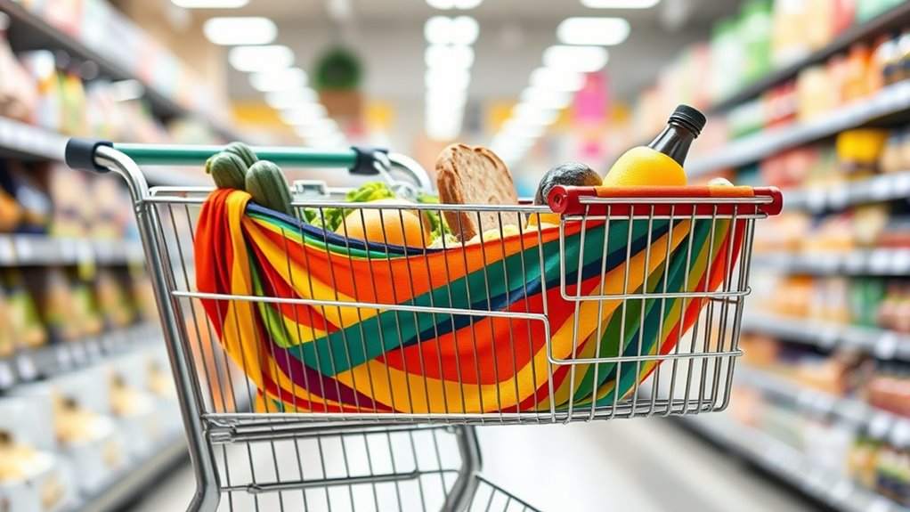 grocery cart hammock selection