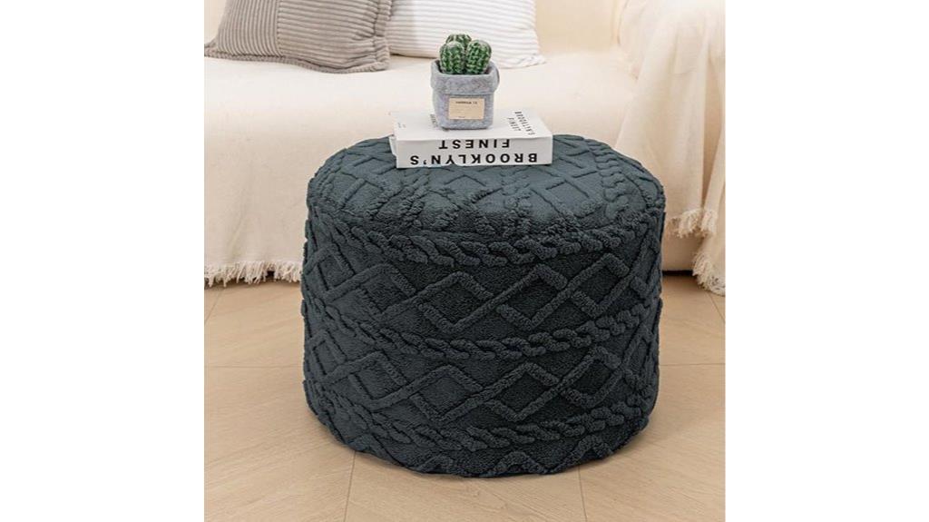 handmade circular boho ottoman