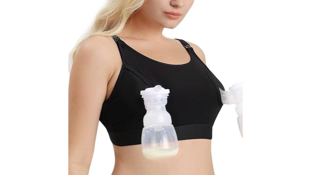 hands free pumping bra