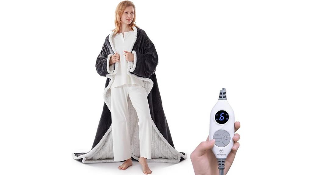 heated blanket with pocket