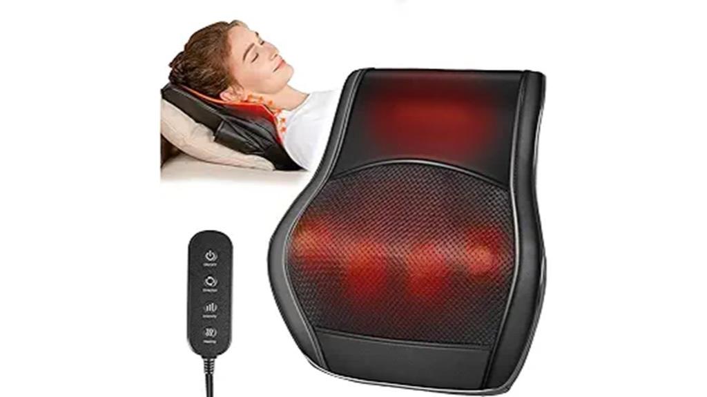 heated shiatsu neck massager