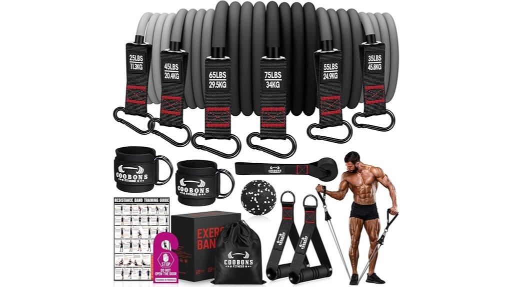 heavy duty 300lb resistance bands