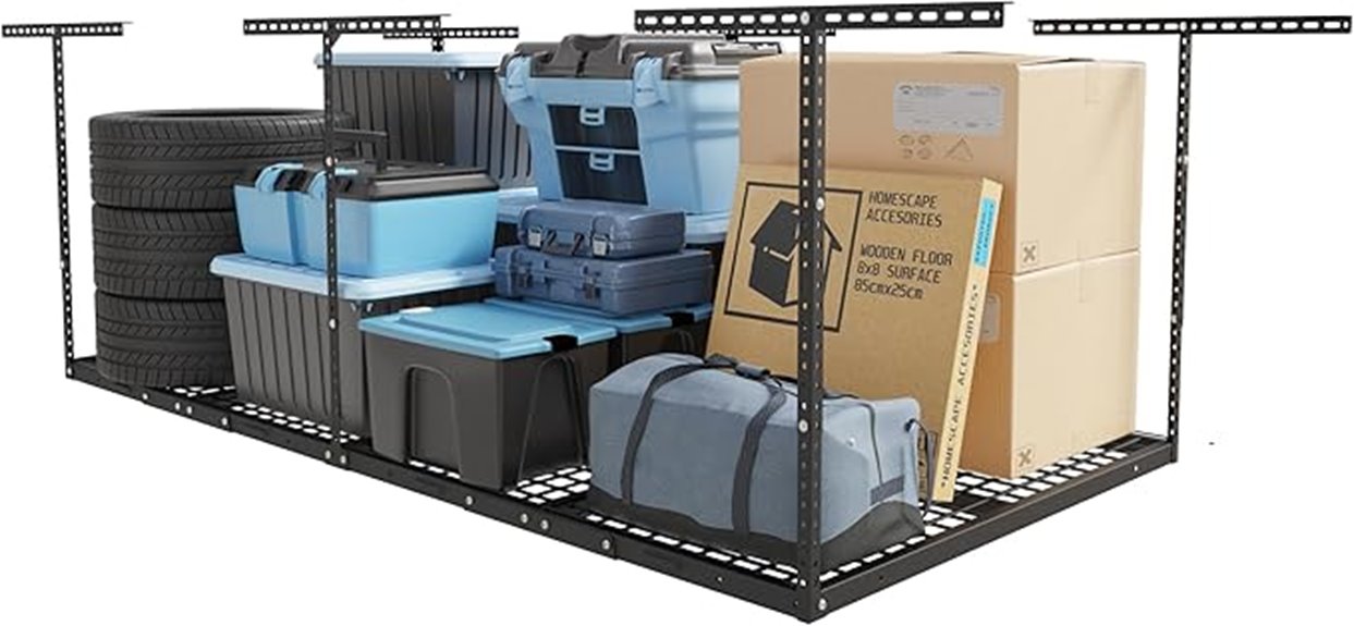 heavy duty ceiling garage rack