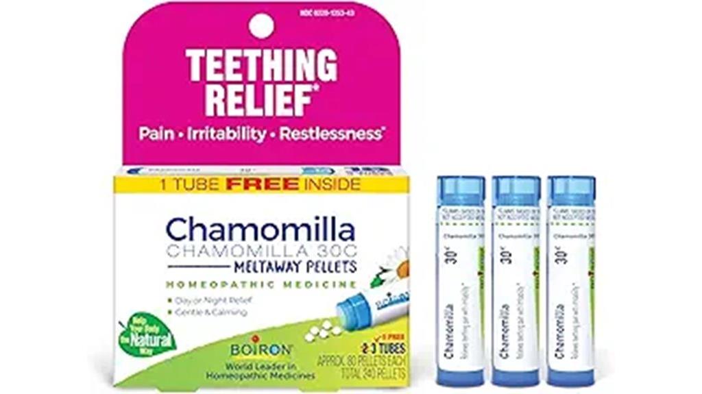 homeopathic chamomile medicine pack