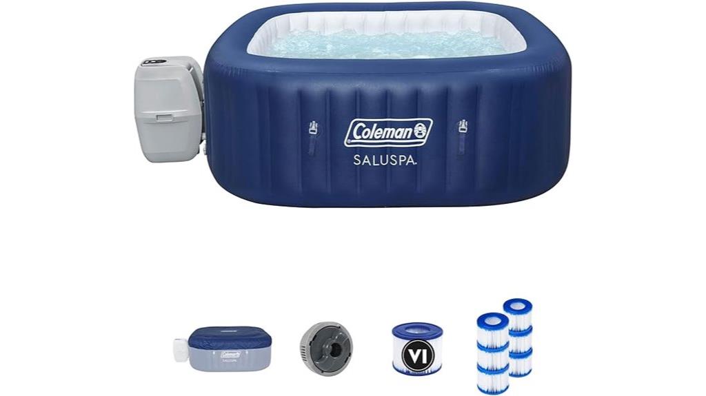 inflatable hot tub four to six
