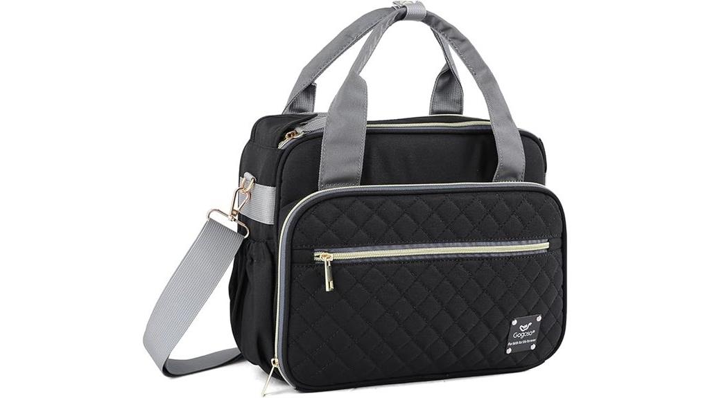 insulated crossbody diaper bag