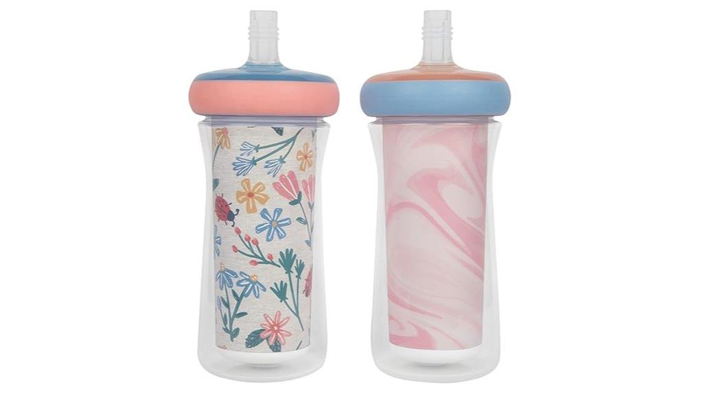 insulated toddler straw cups