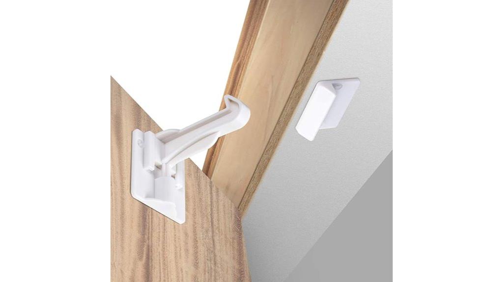 invisible cabinet lock set