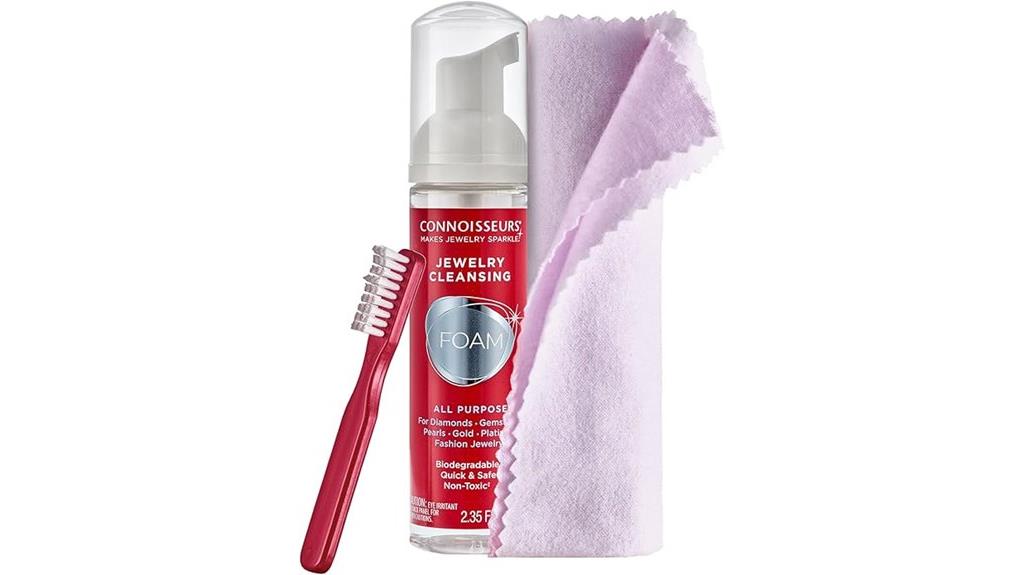 jewelry cleaning foam product