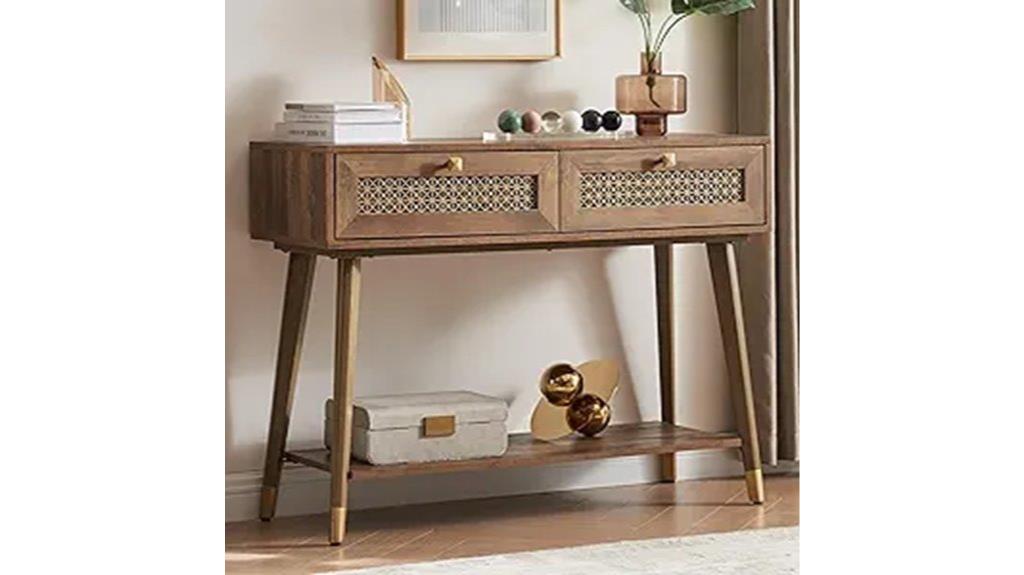jyed 42 inch console with drawers