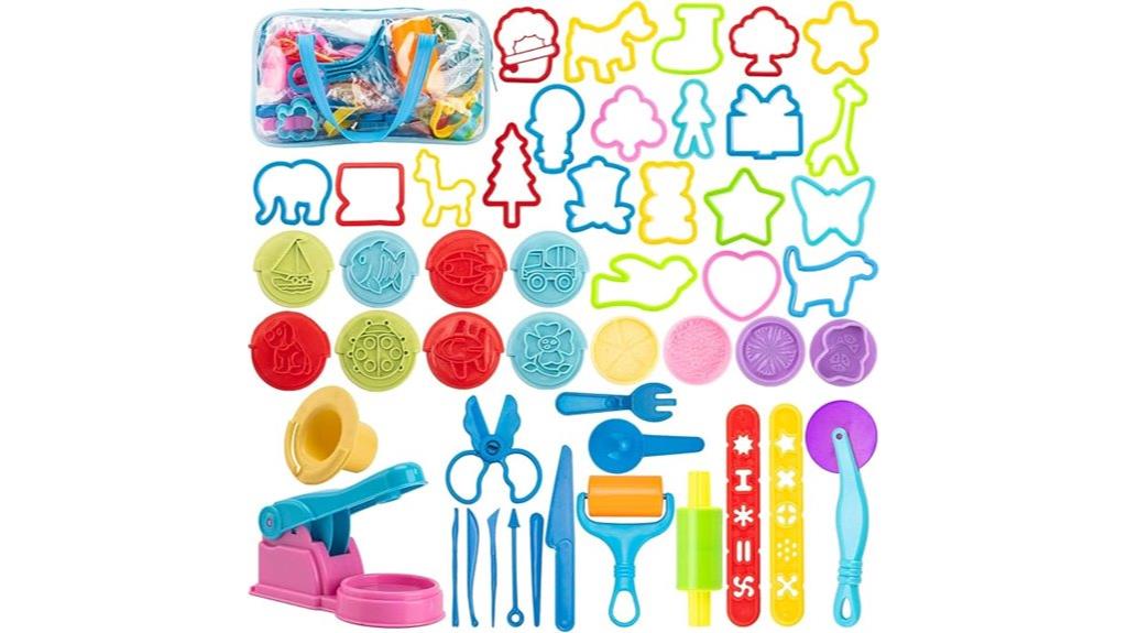 kids 46 piece dough set