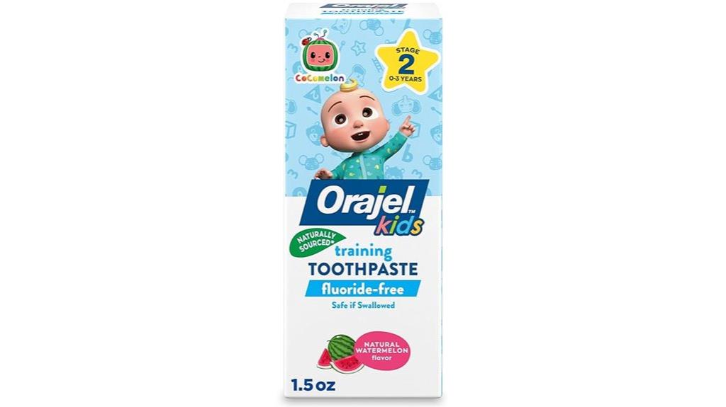 kids cocomelon fluoride free toothpaste