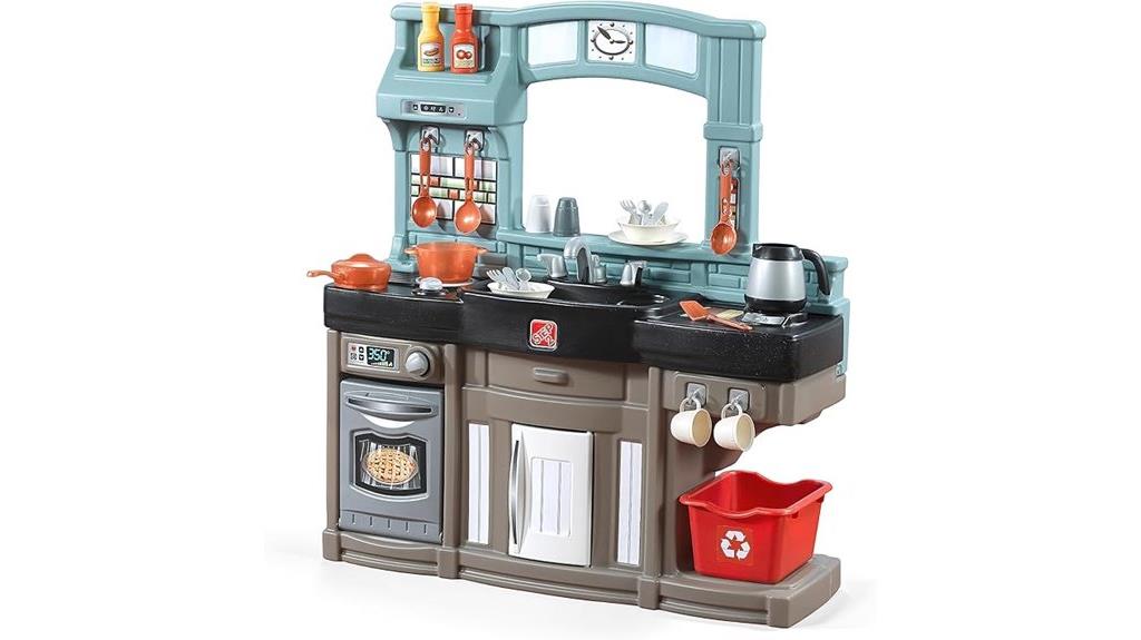 kids kitchen playset lights