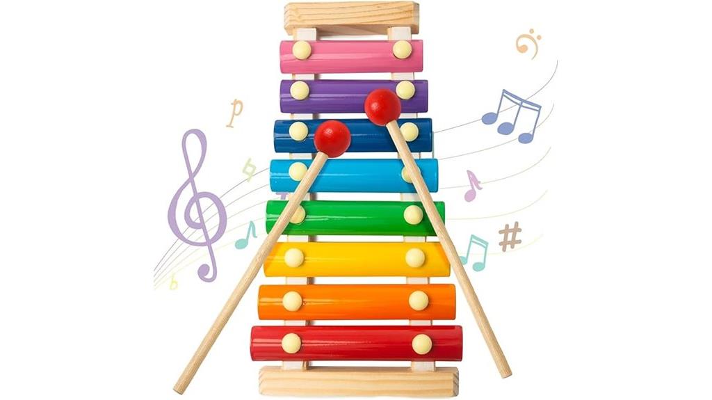 kids pink xylophone