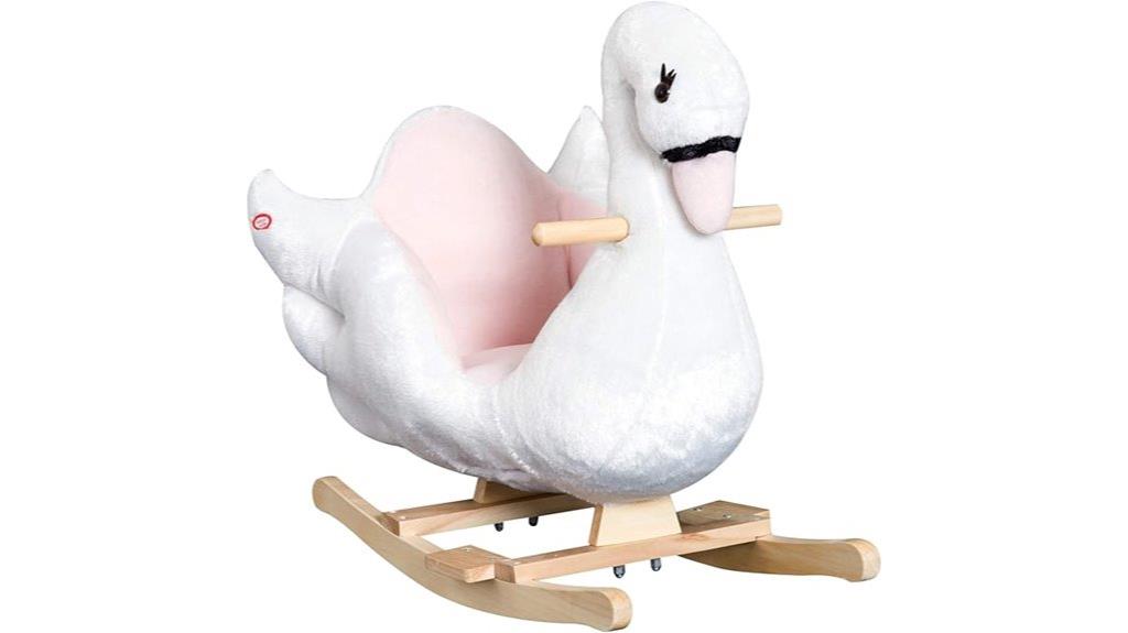 kids ride on swan toy