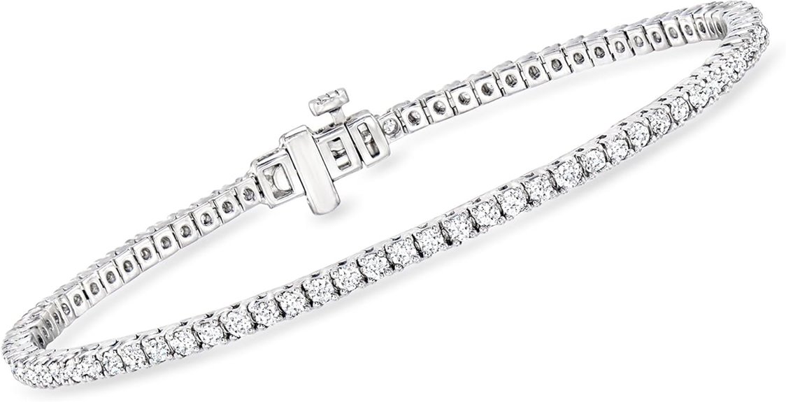 lab grown diamond tennis bracelet