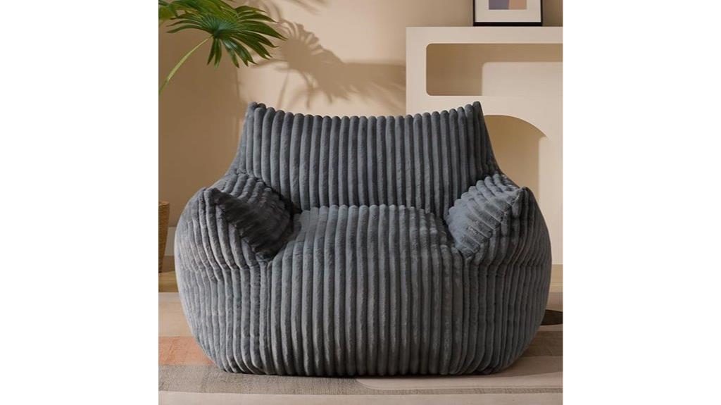 large adult plush bean bag