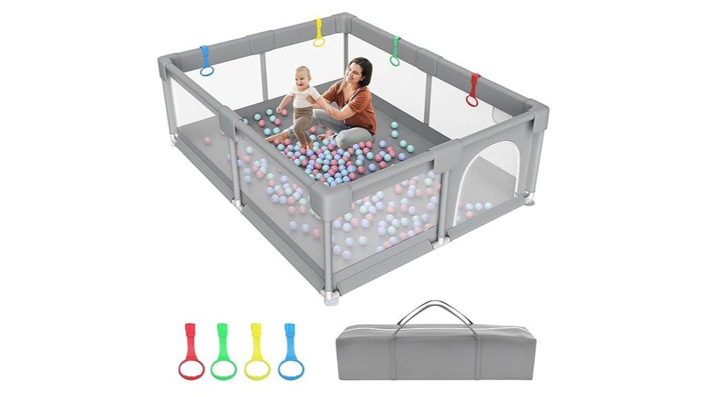 large baby playpen with zipper