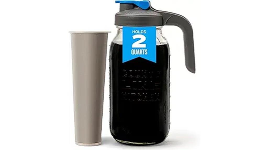 large capacity glass coffee maker