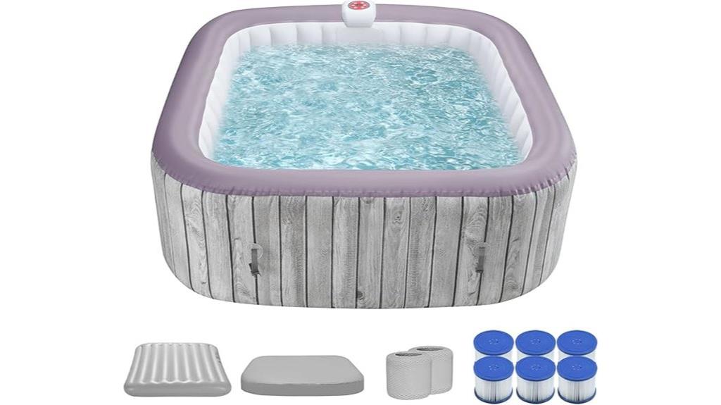 large inflatable hot tub
