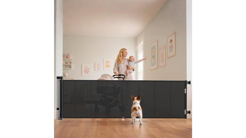 large retractable baby gate
