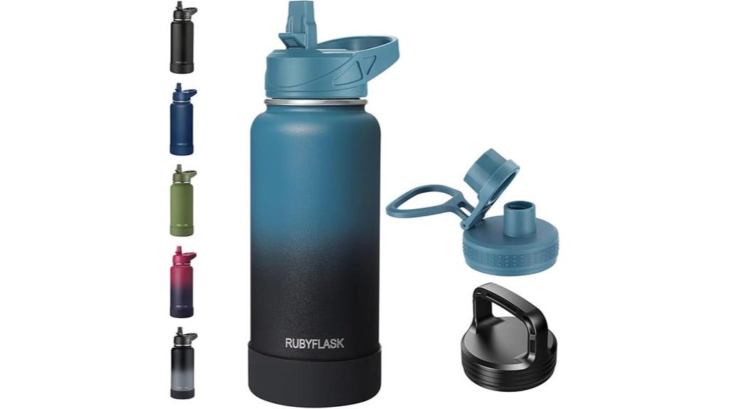 large stainless steel water bottle