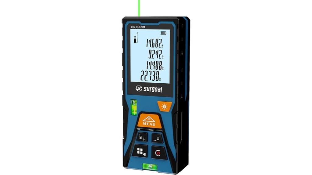 laser distance meter with angle