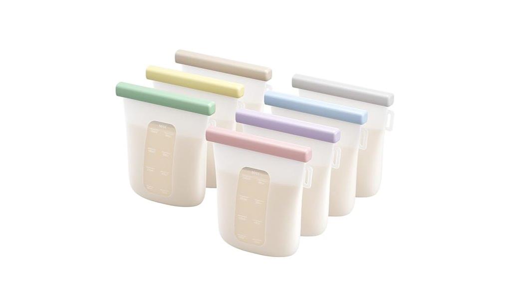 leak proof silicone storage bags