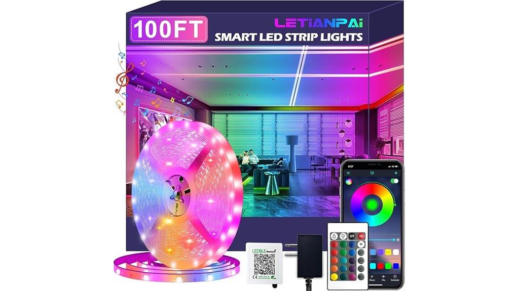 long rgb music lights
