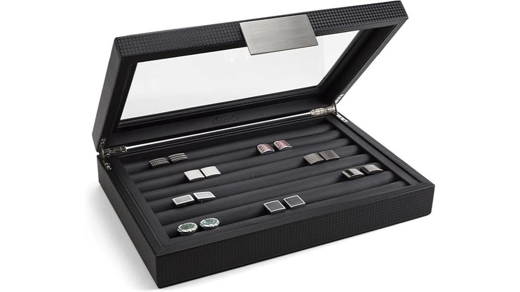 luxury men s cufflink organizer