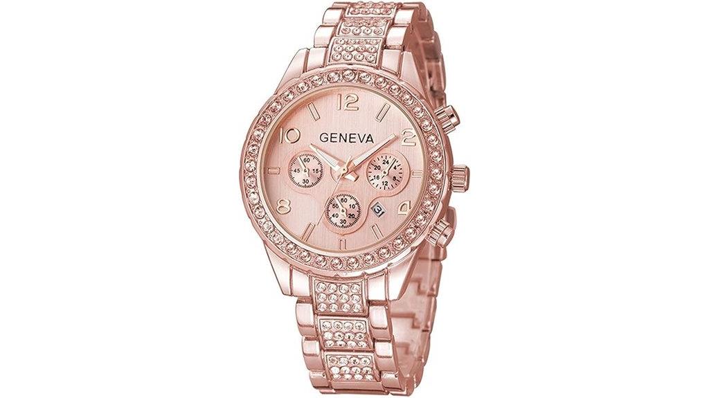 luxury unisex crystal watch