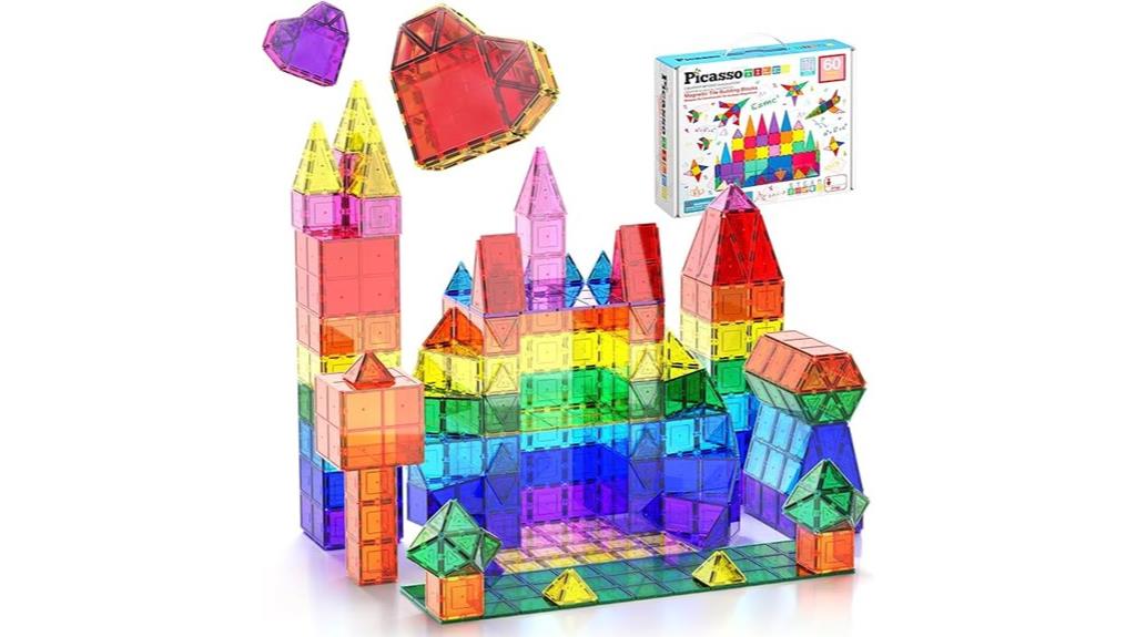 magnetic building tile set