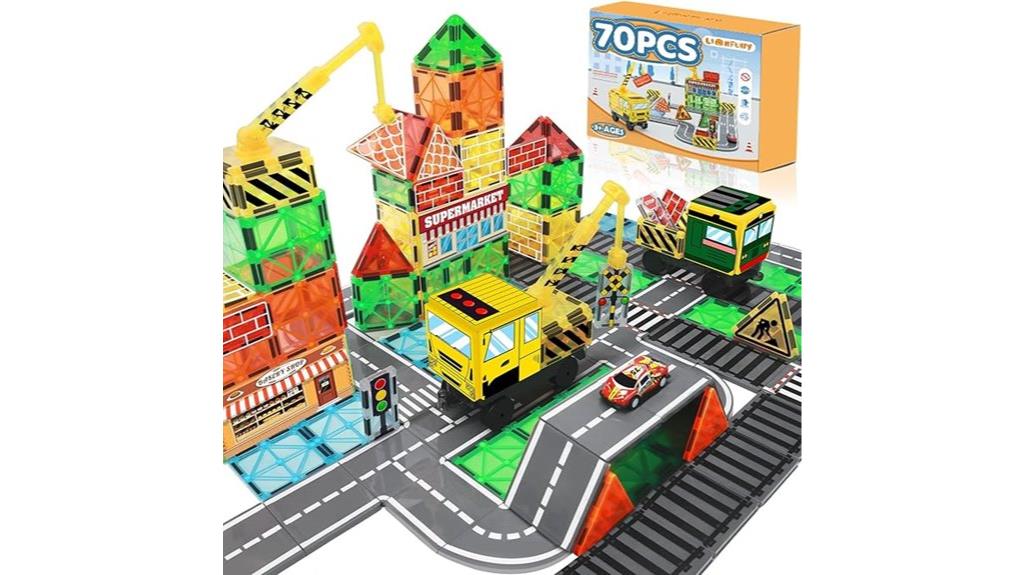 magnetic building tiles set