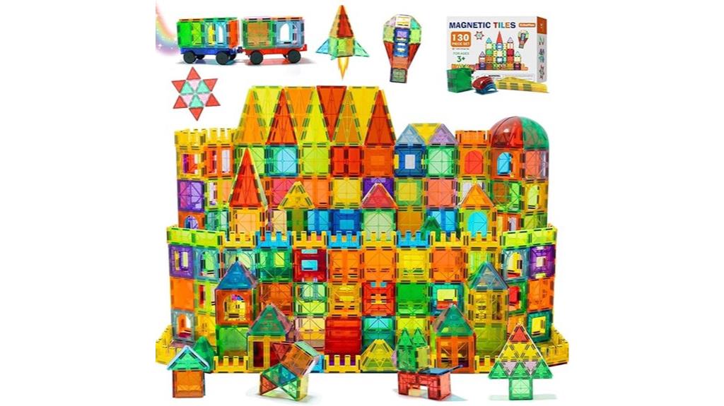 magnetic tiles with cars