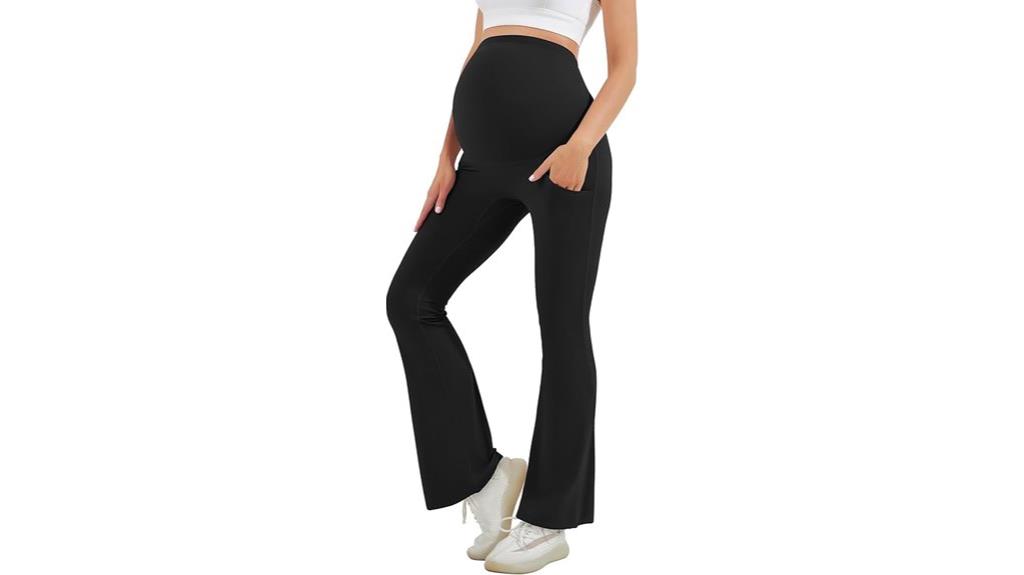 maternity flare leggings