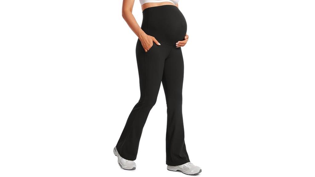 maternity flare leggings