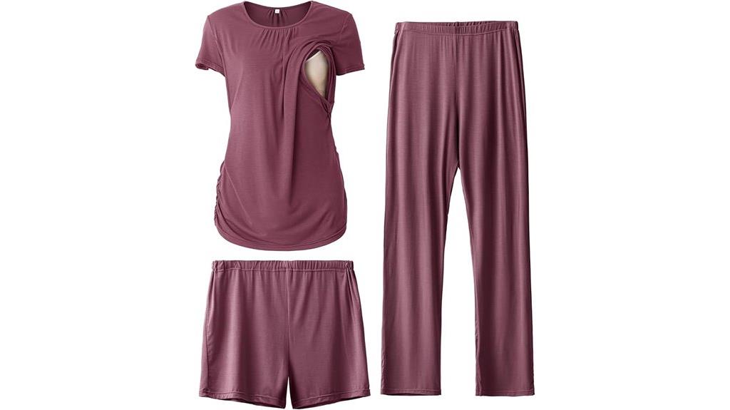 maternity nursing pajamas set
