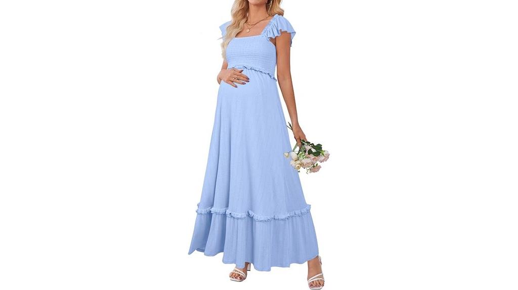 maternity summer maxi dress