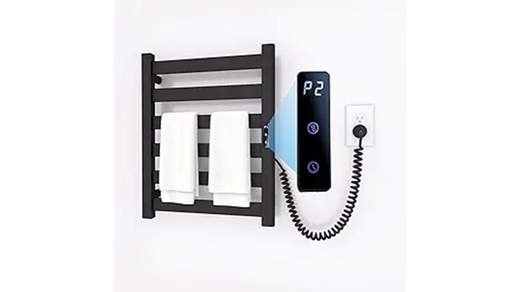 matte black towel warmer