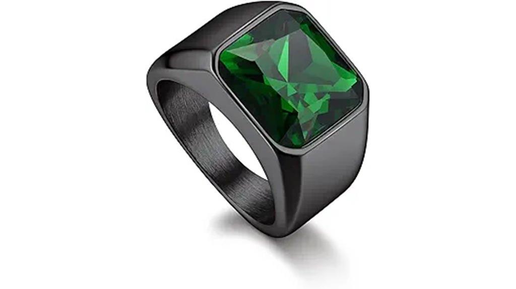 men s gemstone signet rings