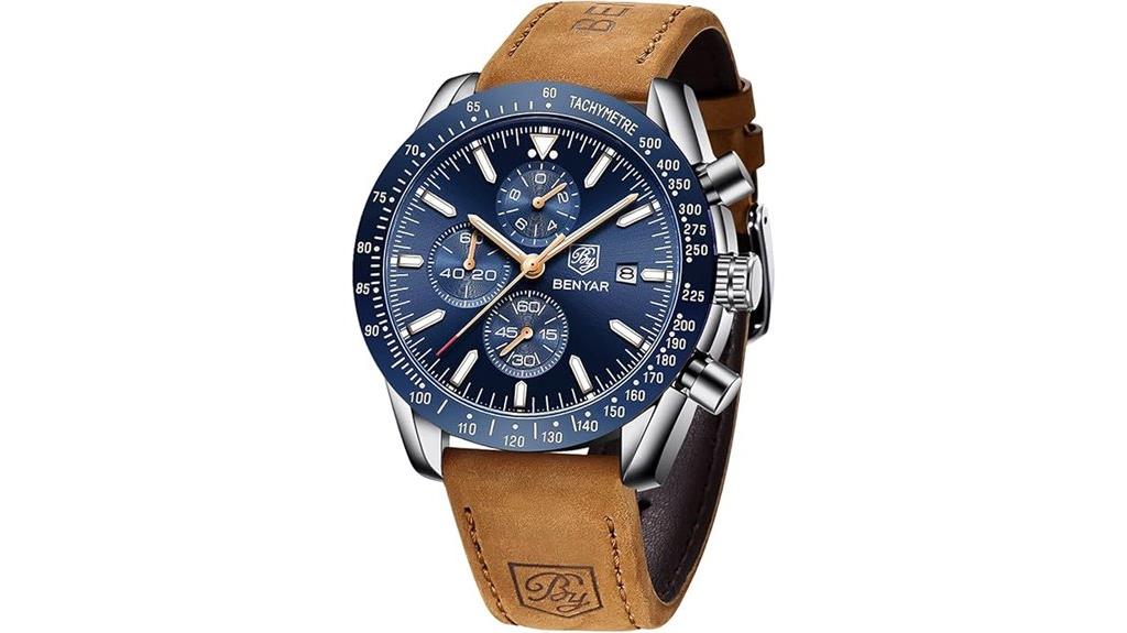 men s silicone strap chronograph