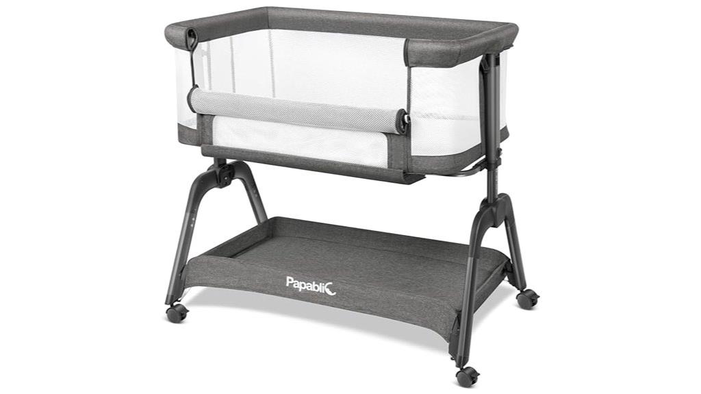 mesh sided baby bassinet