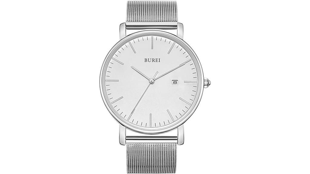 minimalist waterproof quartz watch