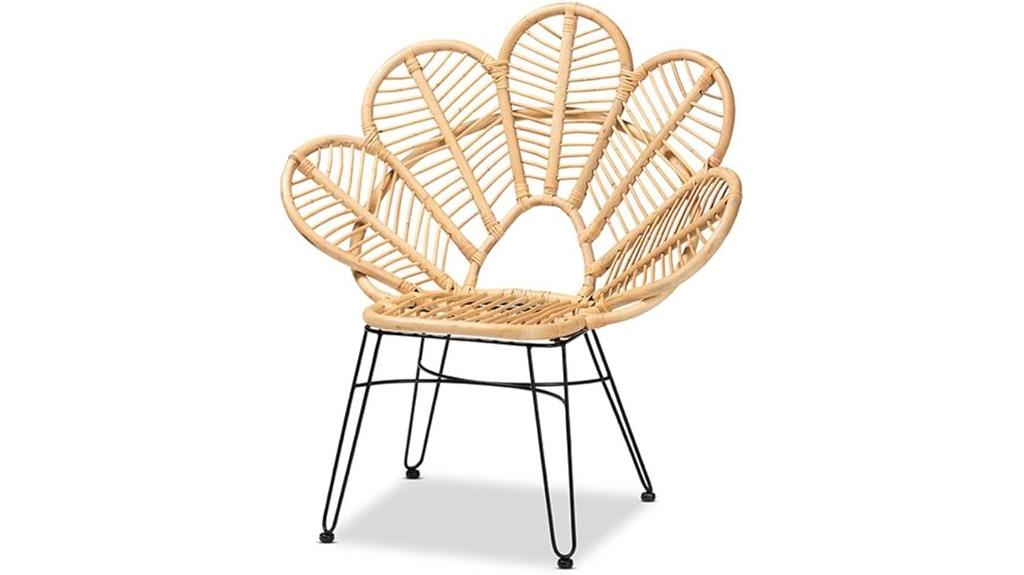 modern bohemian accent chair