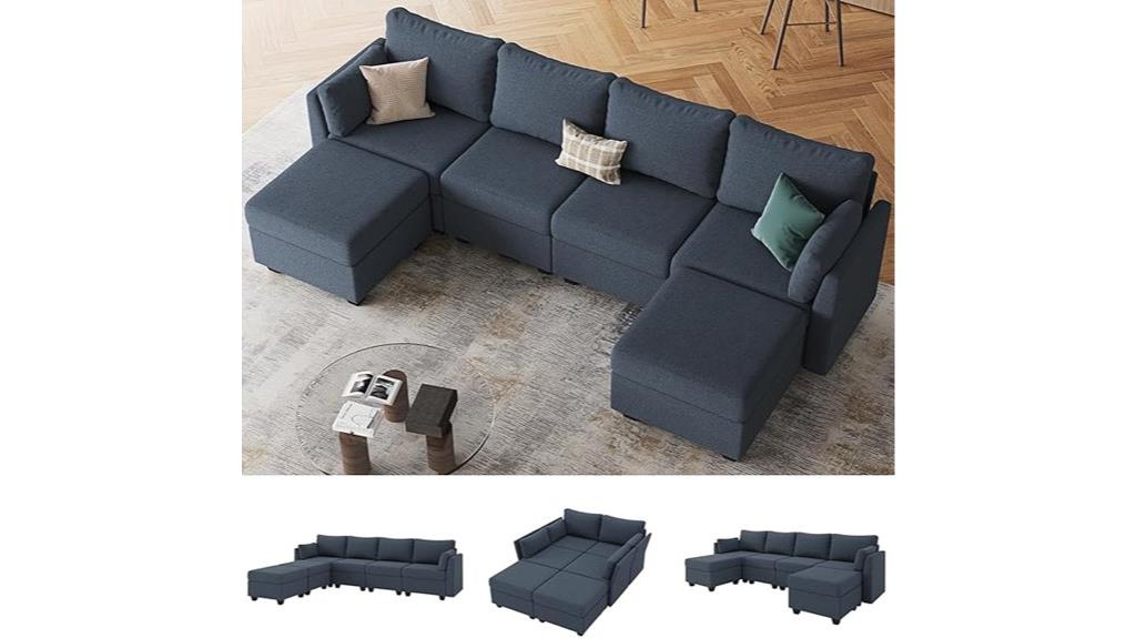 modular storage chaise sofa