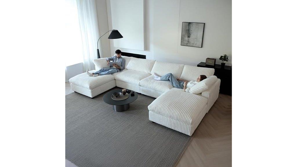 modular u shaped sofa