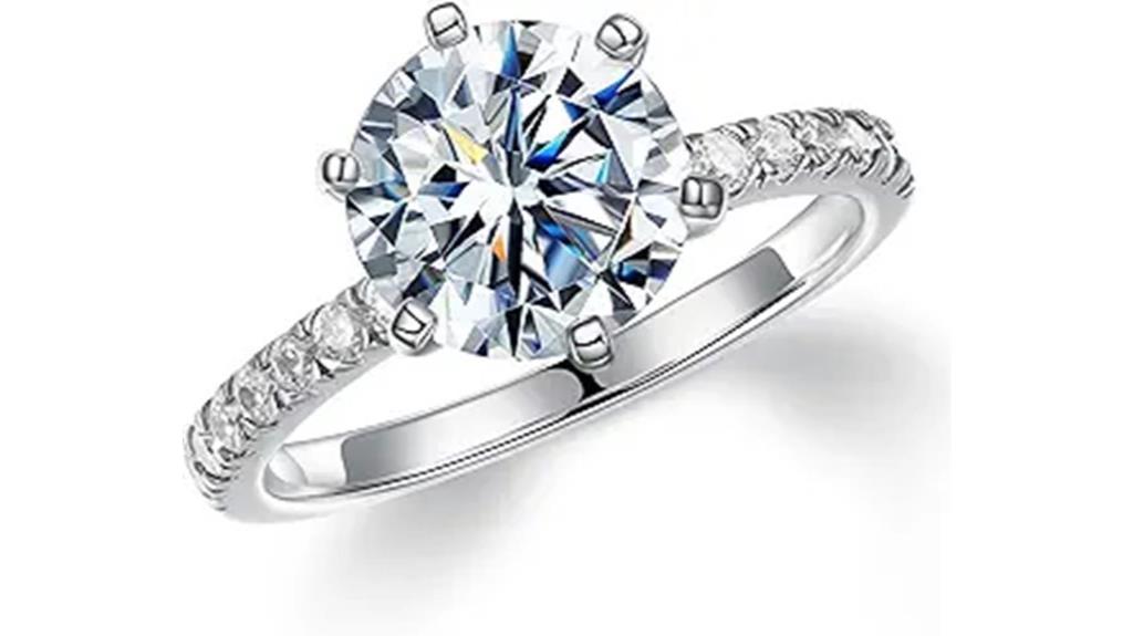 moissanite women s engagement ring